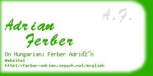 adrian ferber business card